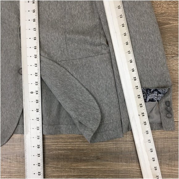 Saks Fifth‎ Mens Blazer Sport Coat Two Button Jacket Cotton 40 Slim Casual Suits - Picture 13 of 13